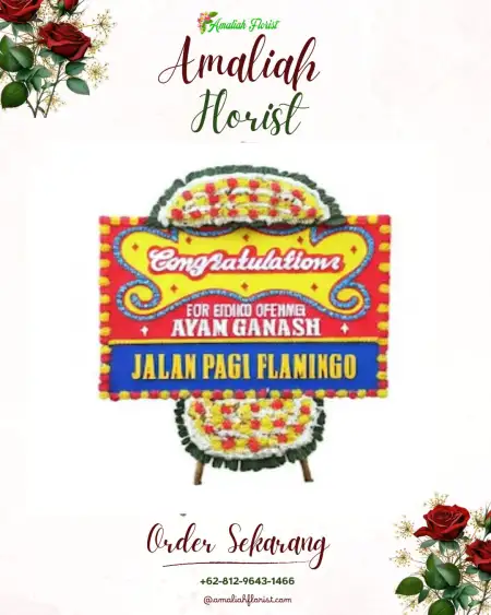 Sewa Papan Bunga Tipar